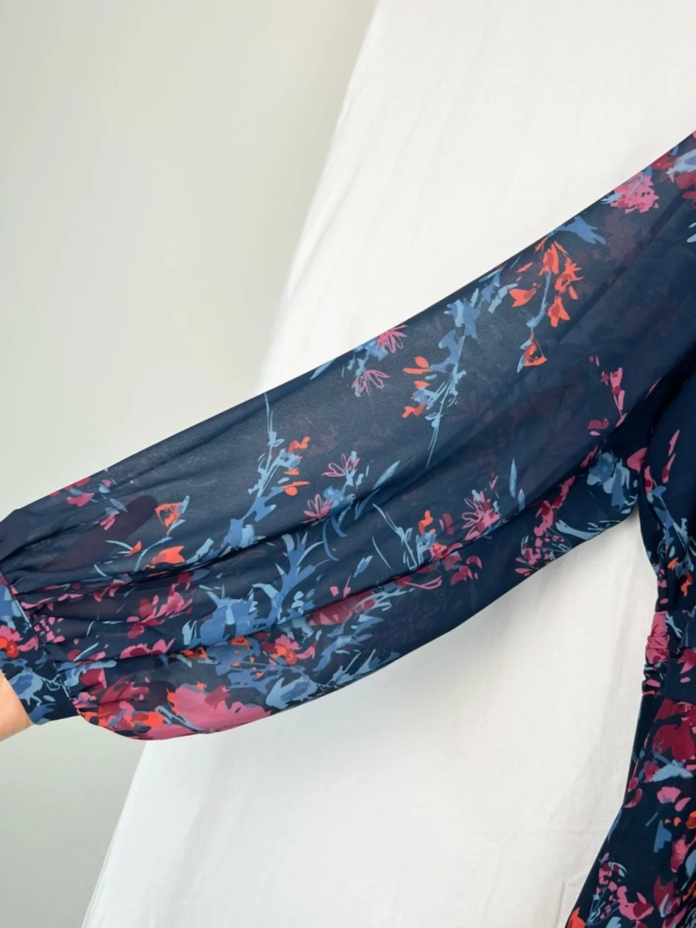 Standards & Practices Carter Dark Floral Asymmetrical Maxi Dress 2X NWT Romantic